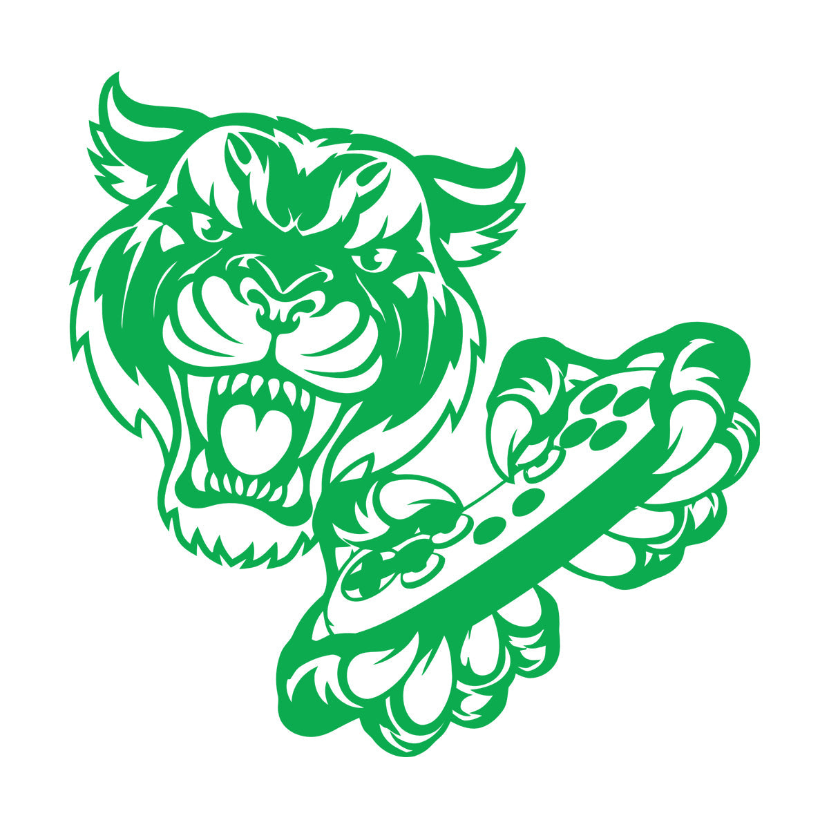 Wall Stickers Tiger Head Game Joystick Video Game Wall Beautification