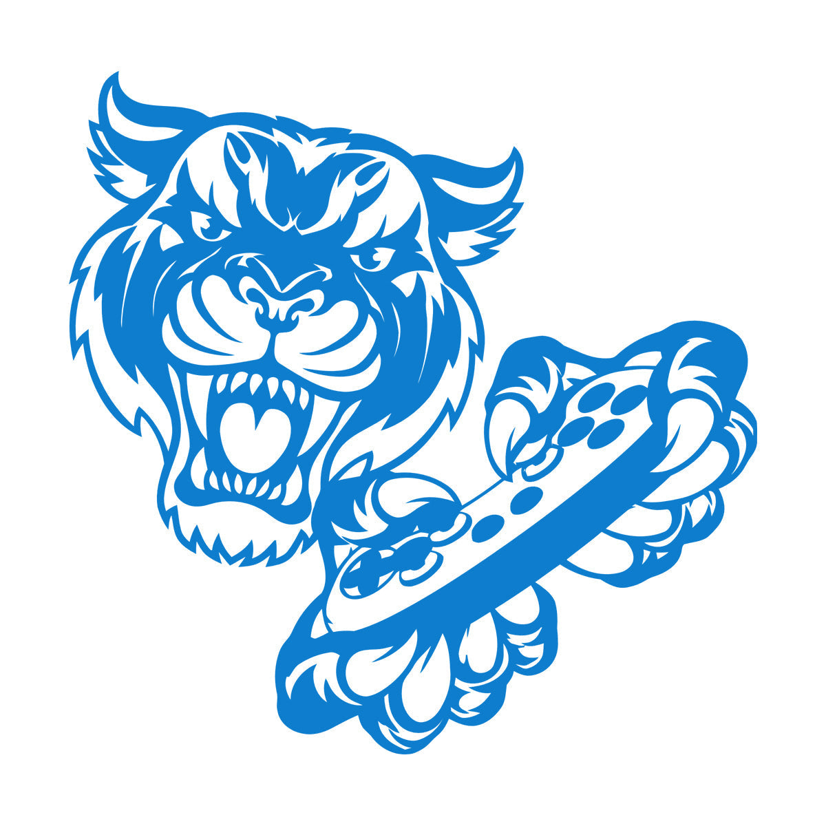 Wall Stickers Tiger Head Game Joystick Video Game Wall Beautification