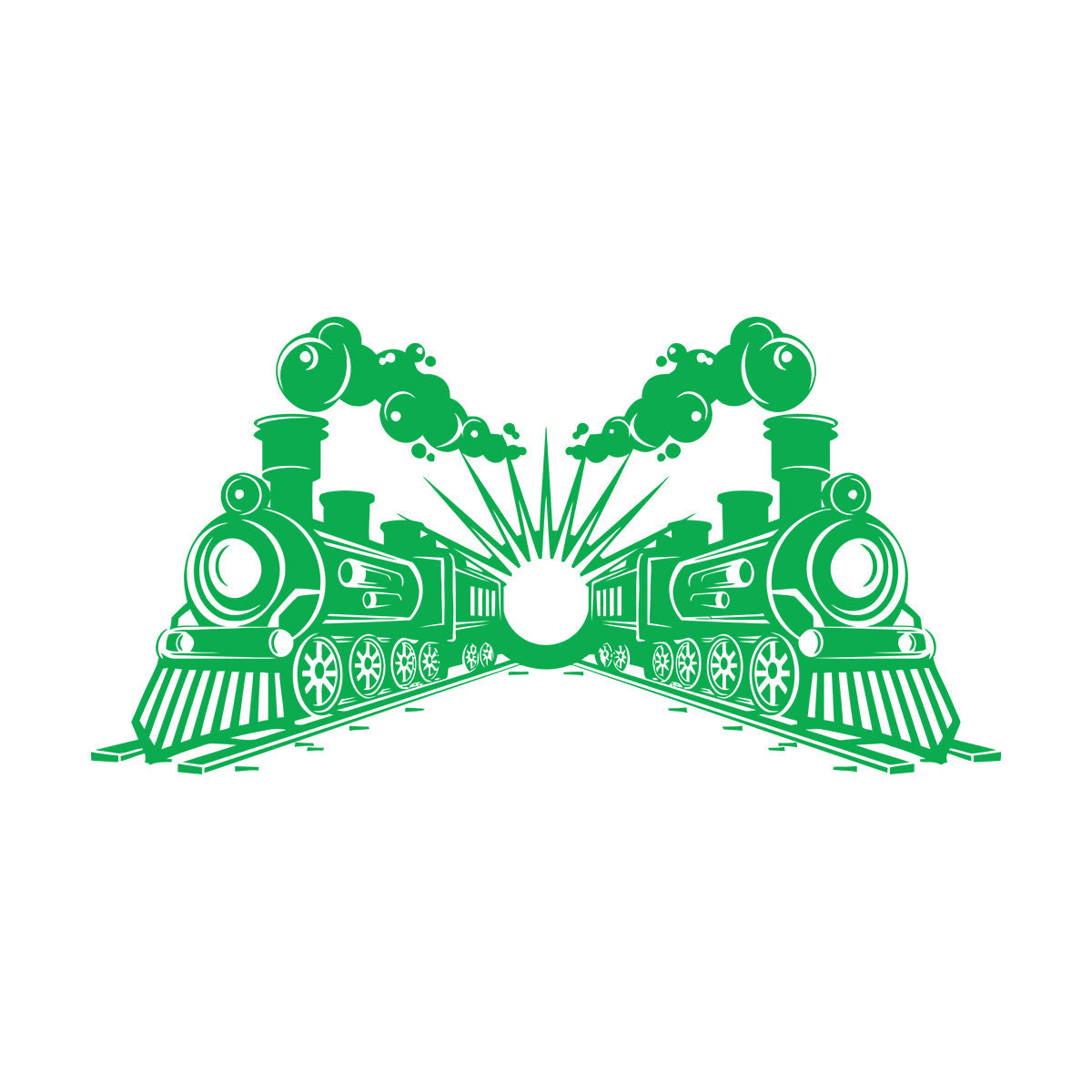 Engraving Stickers Transport Railway Steam Train Locomotive Glass Stickers