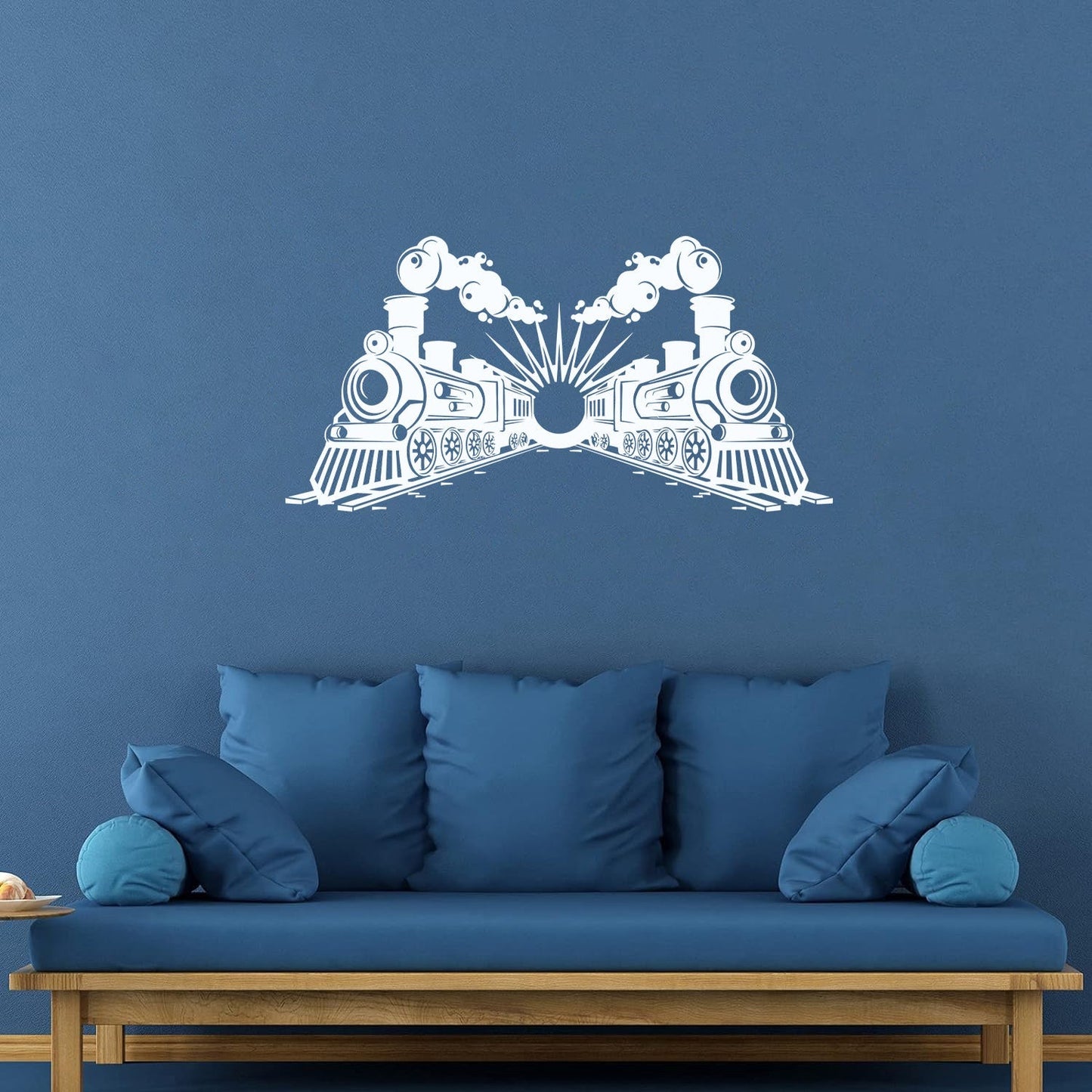 Engraving Stickers Transport Railway Steam Train Locomotive Glass Stickers