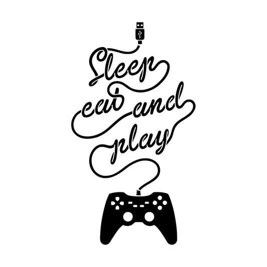 Wall Stickers Video Game Game Word Joystic Teenager Personalized Customization