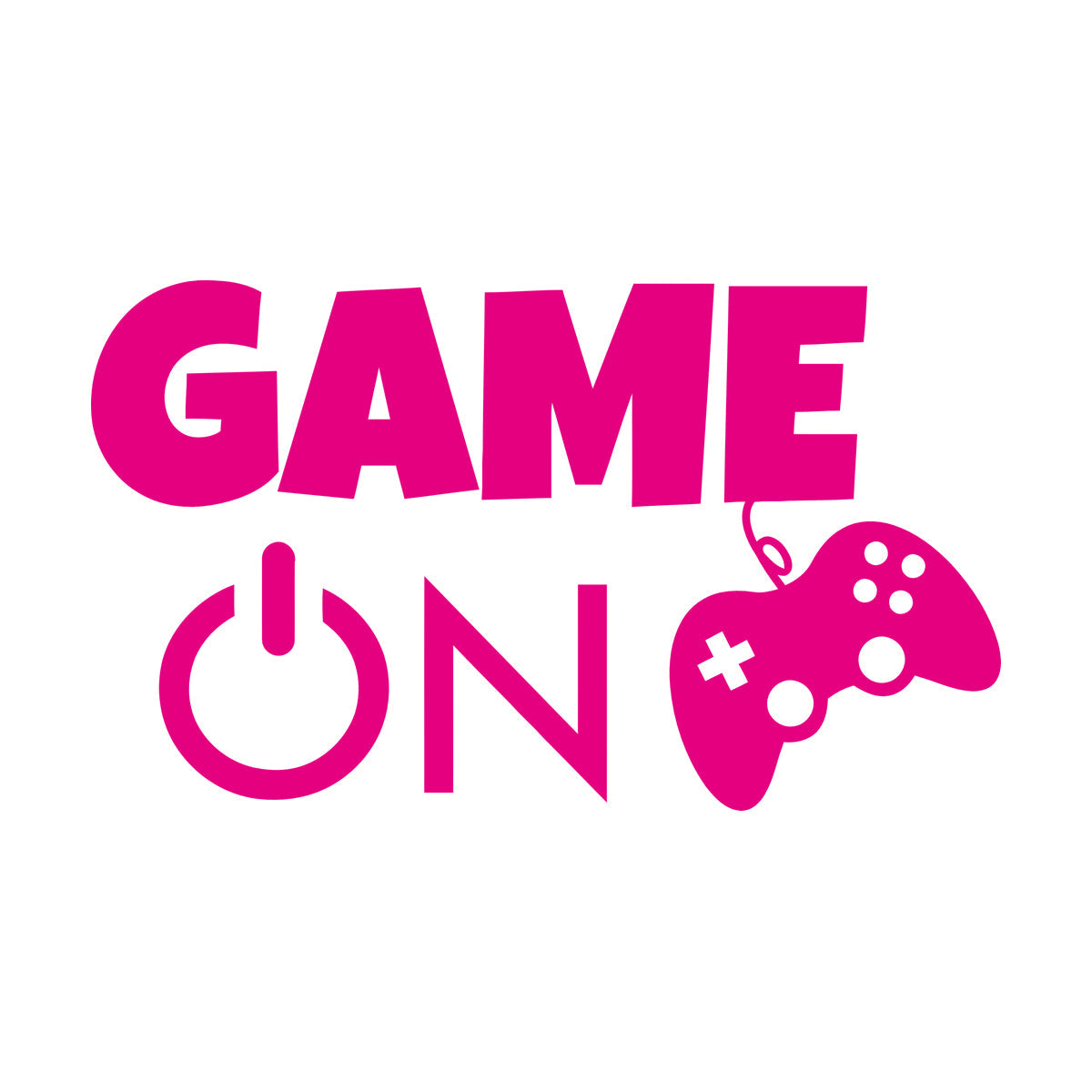 Engraving Stickers Video Game Play Boys Joystick Gaming Wall Beautification