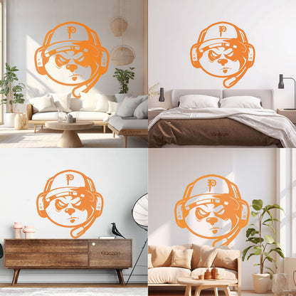 Wall Decals Video Games Game Headphones Dog Removable Without Leaving Glue