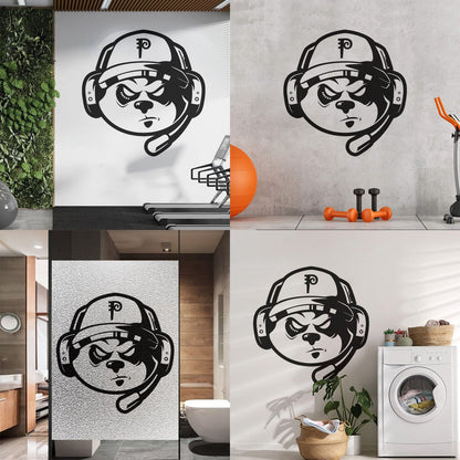 Wall Decals Video Games Game Headphones Dog Removable Without Leaving Glue