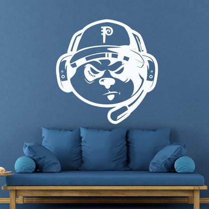 Wall Decals Video Games Game Headphones Dog Removable Without Leaving Glue
