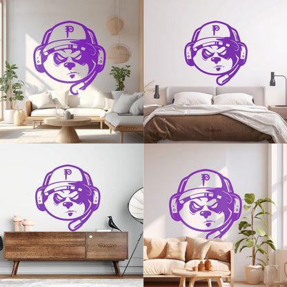 Wall Decals Video Games Game Headphones Dog Removable Without Leaving Glue