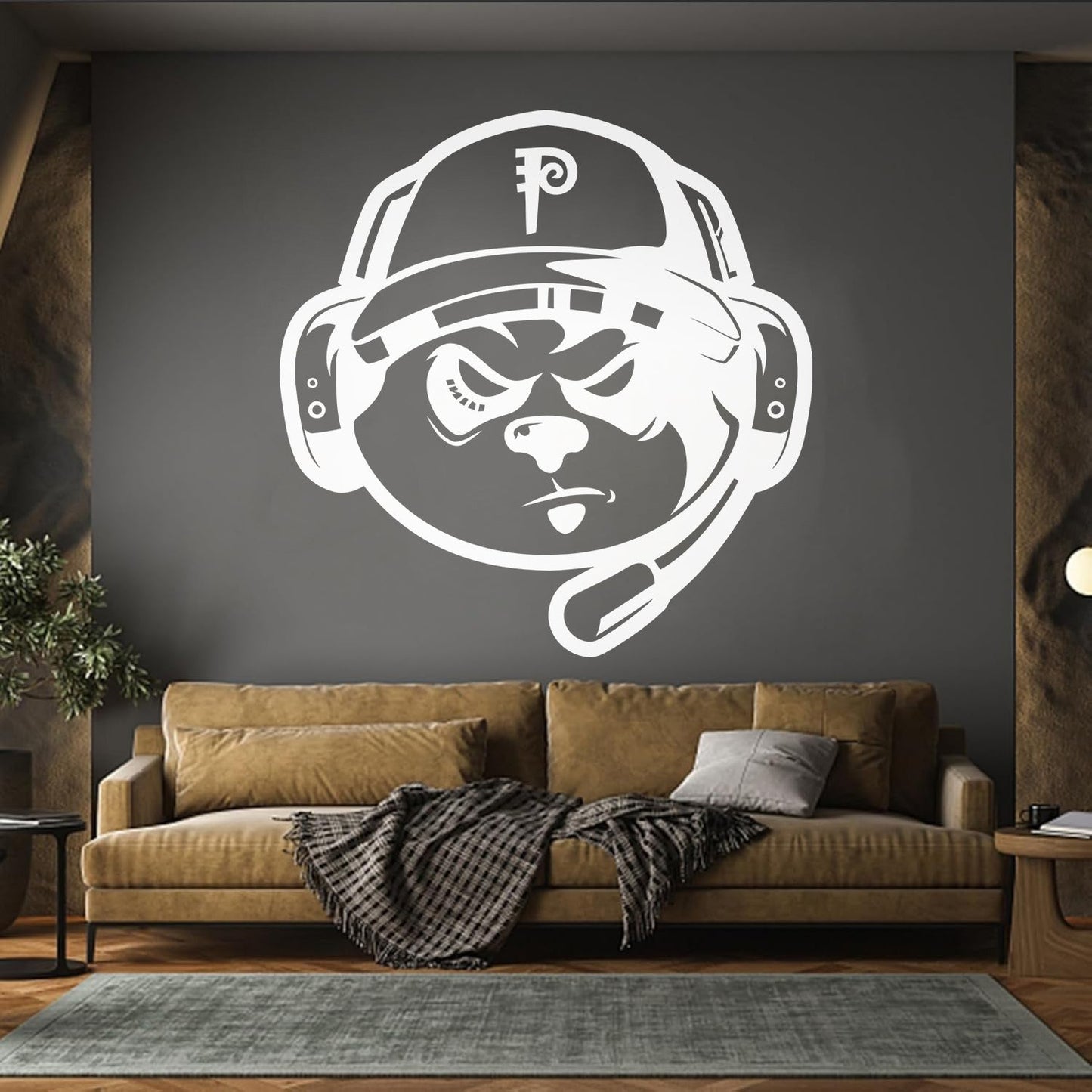 Wall Decals Video Games Game Headphones Dog Removable Without Leaving Glue