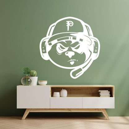 Wall Decals Video Games Game Headphones Dog Removable Without Leaving Glue