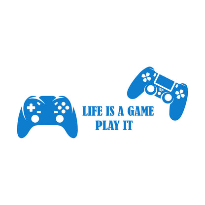 Mural And Wall Vinyl Decal Video Games Play Boys Two Joysticks Multi Color Selection