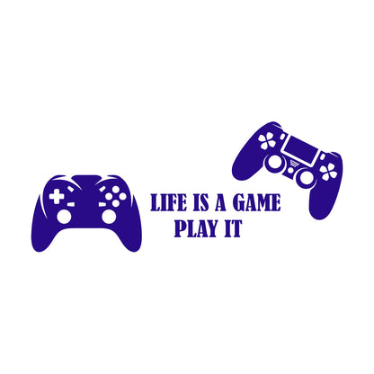 Mural And Wall Vinyl Decal Video Games Play Boys Two Joysticks Multi Color Selection