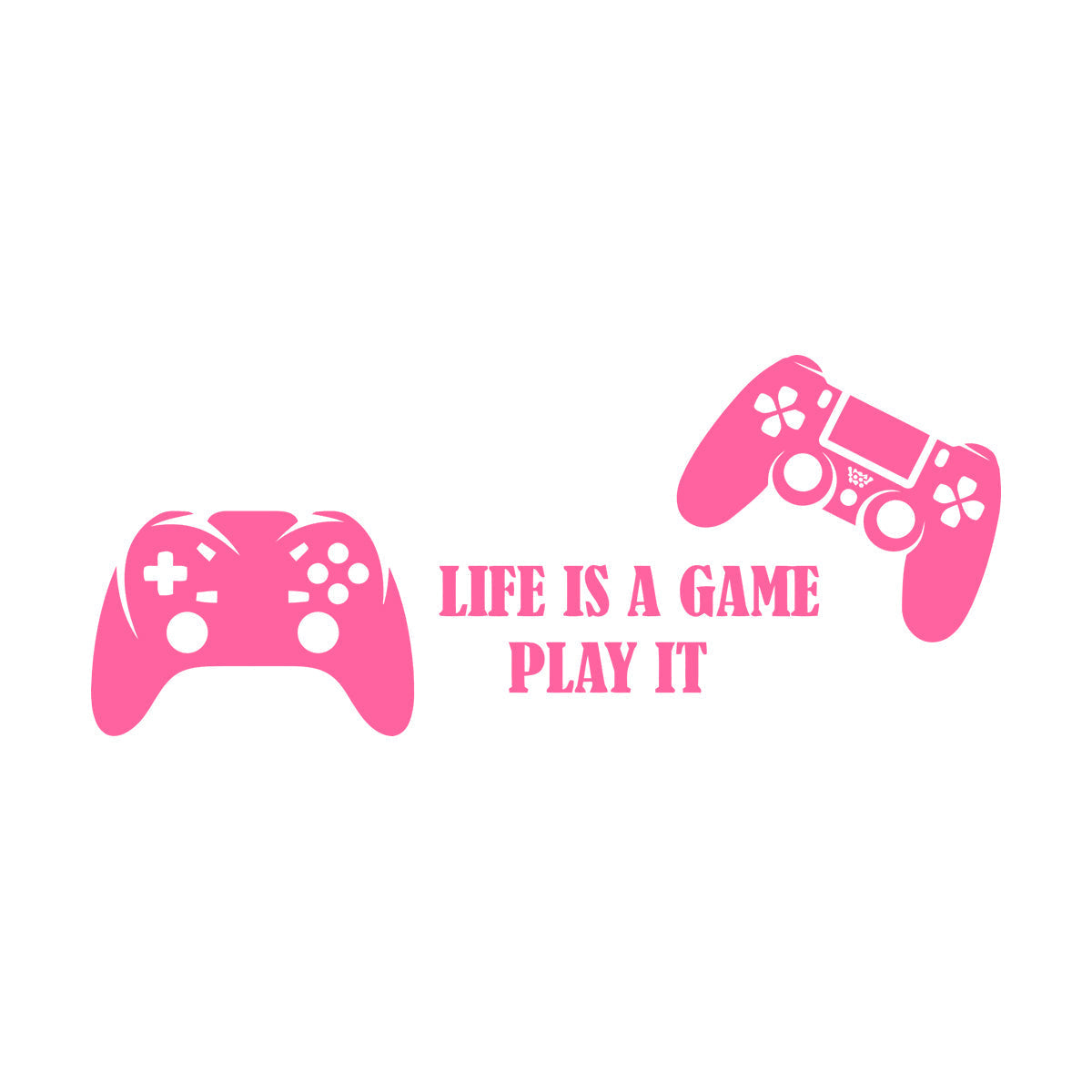 Mural And Wall Vinyl Decal Video Games Play Boys Two Joysticks Multi Color Selection