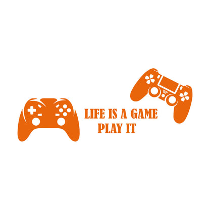 Mural And Wall Vinyl Decal Video Games Play Boys Two Joysticks Multi Color Selection