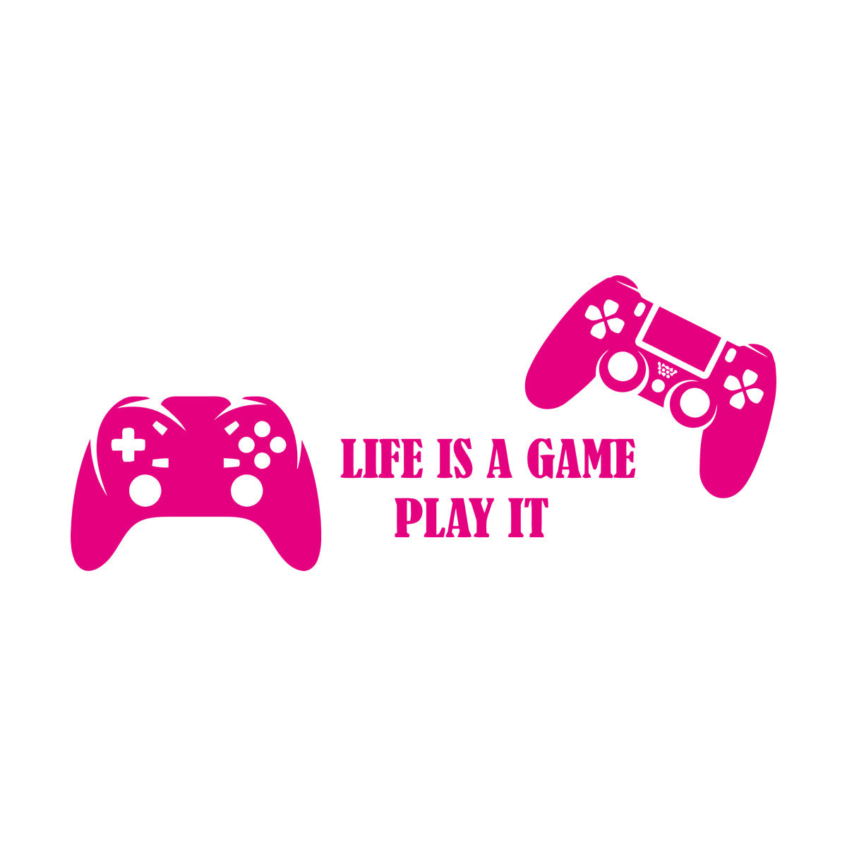 Mural And Wall Vinyl Decal Video Games Play Boys Two Joysticks Multi Color Selection