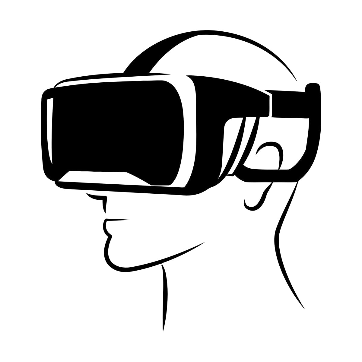 Lettering Decals Virtual Reality Head Mounted Display Can Modify And Add Information