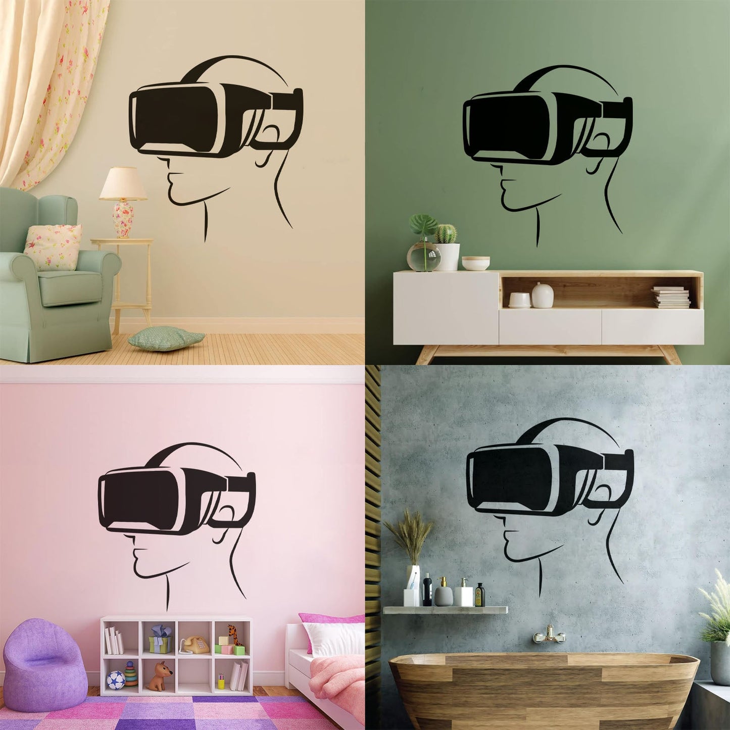 Lettering Decals Virtual Reality Head Mounted Display Can Modify And Add Information