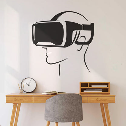 Lettering Decals Virtual Reality Head Mounted Display Can Modify And Add Information