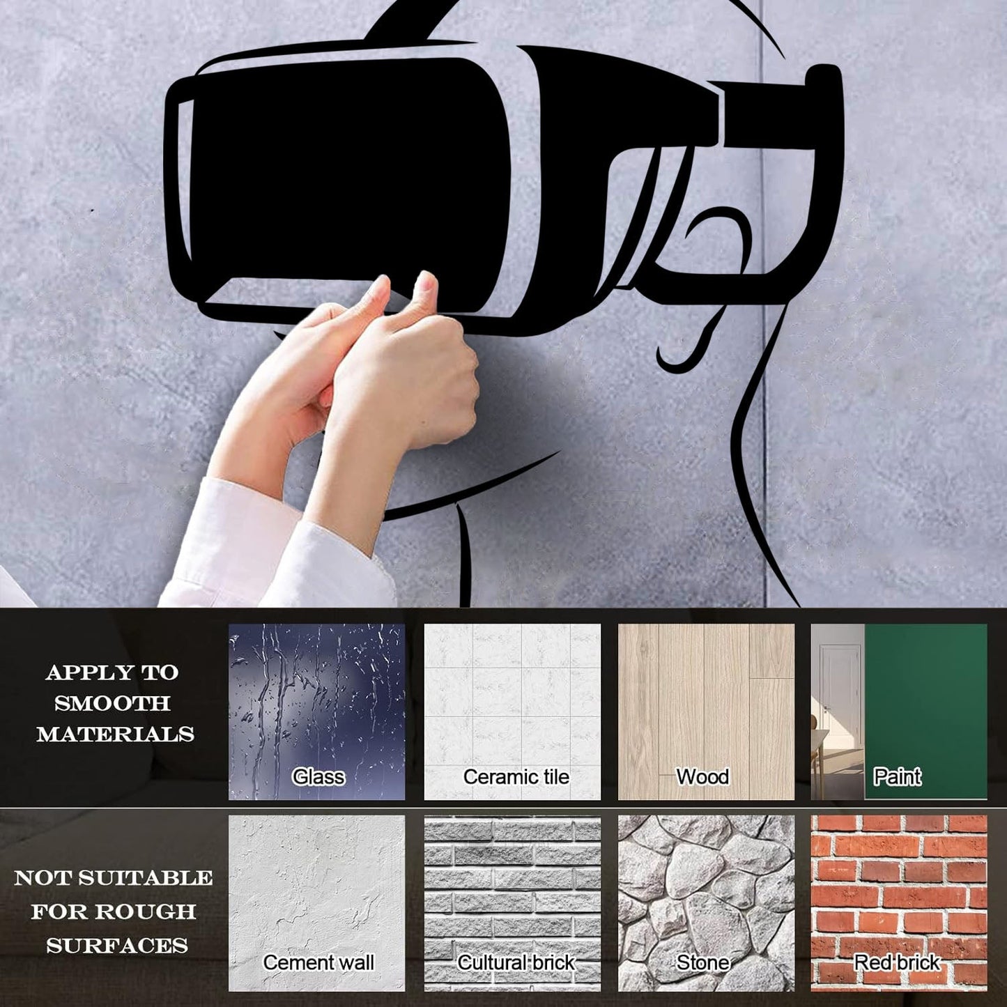 Lettering Decals Virtual Reality Head Mounted Display Can Modify And Add Information