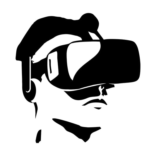 Wall Decals Vr Head Mounted Display Geek Game Glass Stickers
