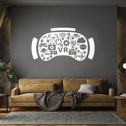Engraving Decals Vr Media Virtual Reality Headset Gadget Tattoo Culture