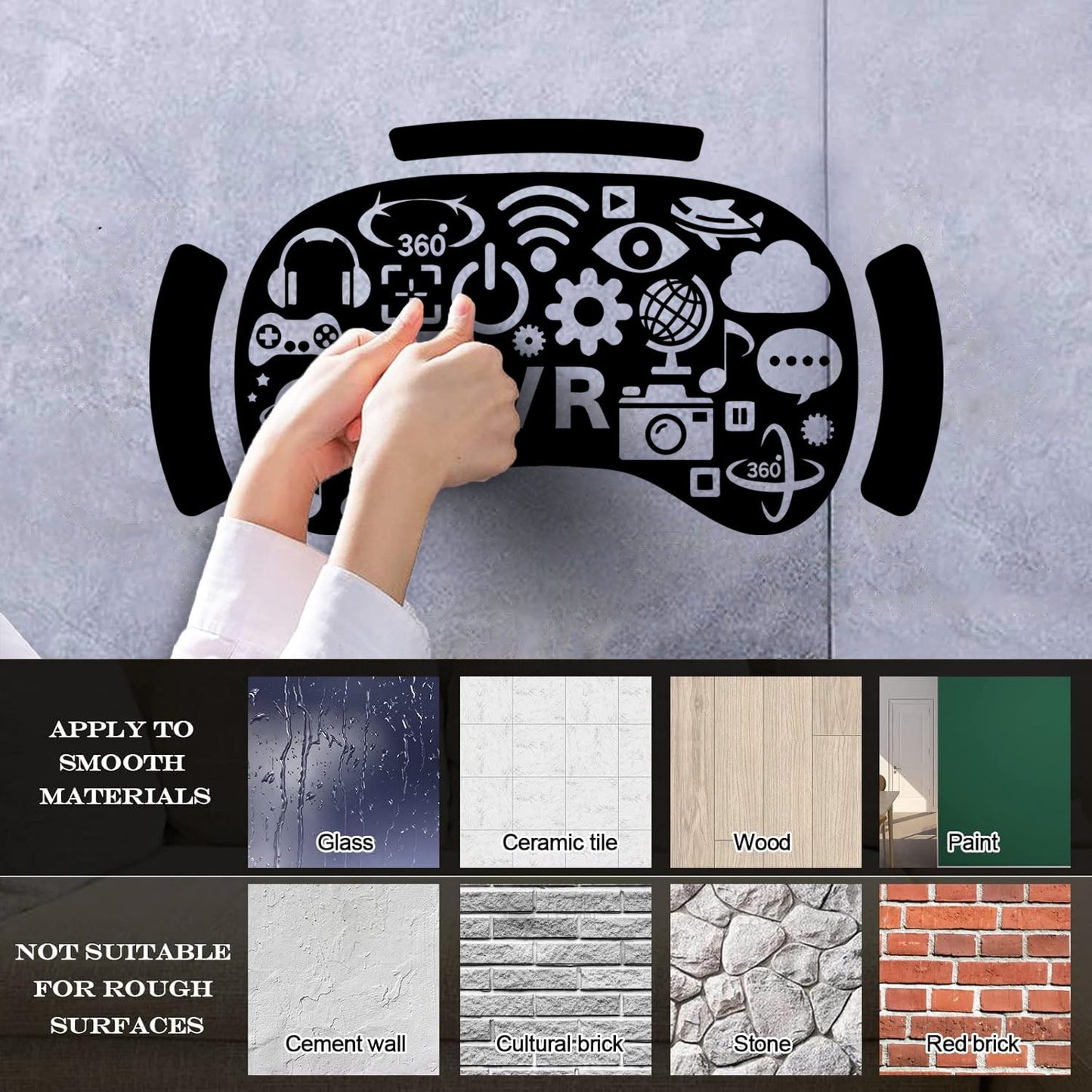 Engraving Decals Vr Media Virtual Reality Headset Gadget Tattoo Culture