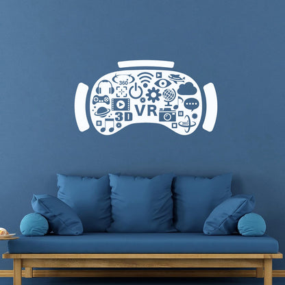 Engraving Decals Vr Media Virtual Reality Headset Gadget Tattoo Culture