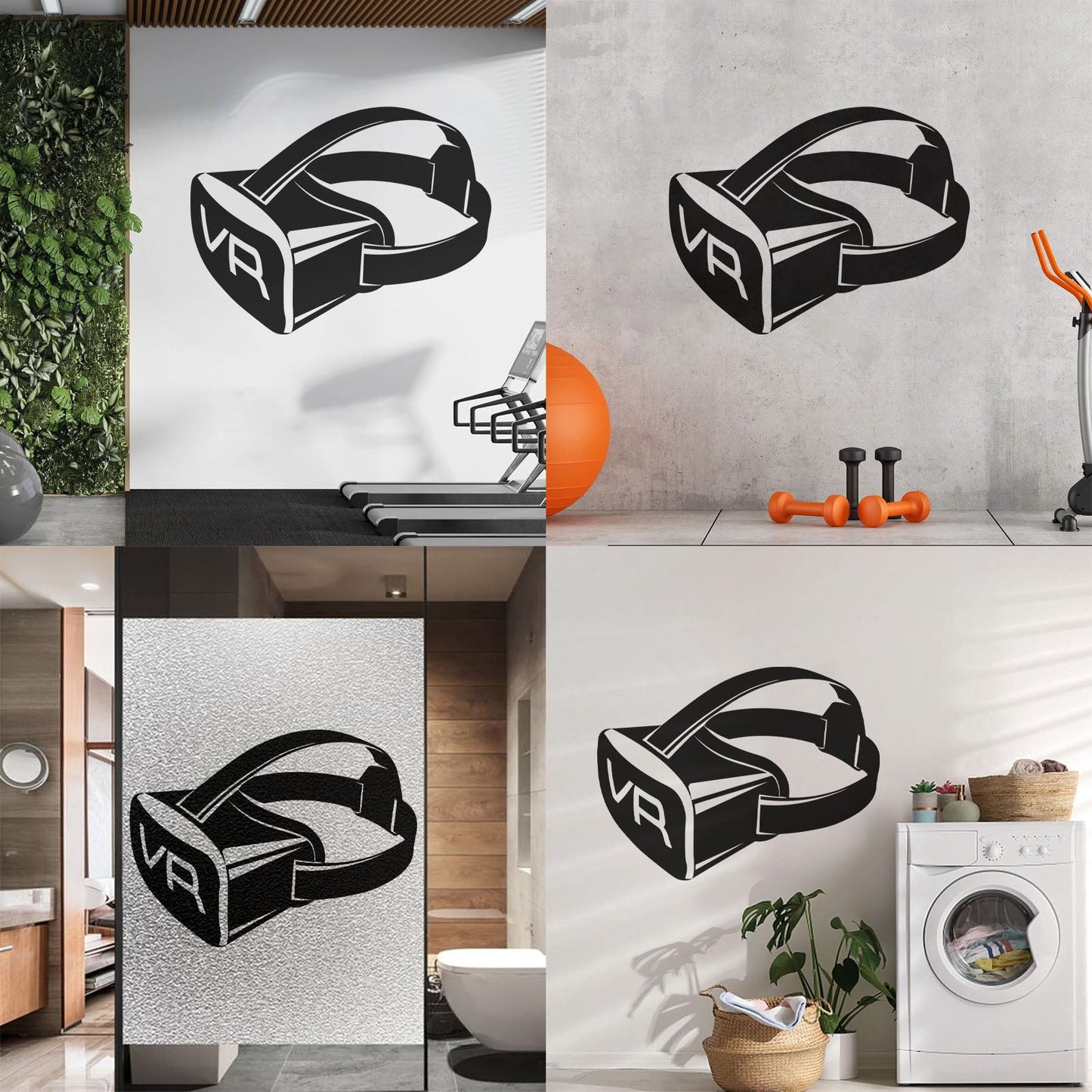 Vr Virtual Reality Game Video Game Movie Mural And Wall Vinyl Decal Removable Without Leaving Glue