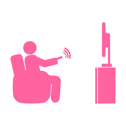 Wall Stickers Paster Paper Watch Tv Television Cinema Man Home Self Adhesive