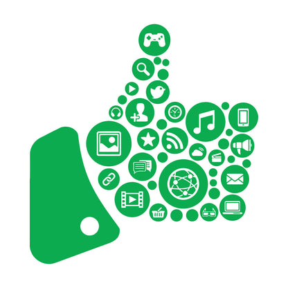 Engraving Stickers Workplace Internet Music Recreation Gaming Multiple Size Options