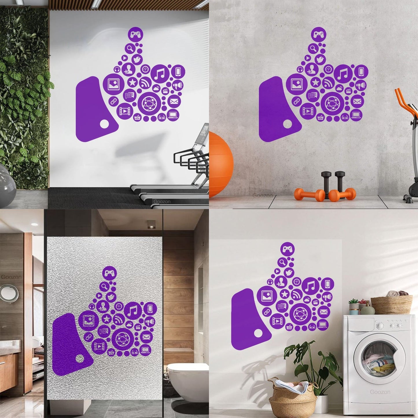 Engraving Stickers Workplace Internet Music Recreation Gaming Multiple Size Options