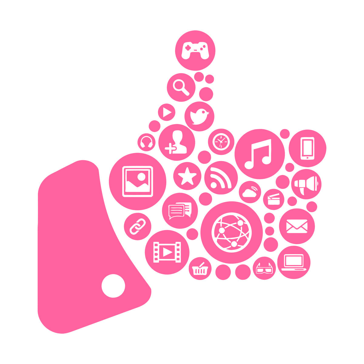 Engraving Stickers Workplace Internet Music Recreation Gaming Multiple Size Options