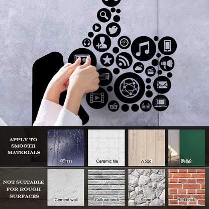 Engraving Stickers Workplace Internet Music Recreation Gaming Multiple Size Options