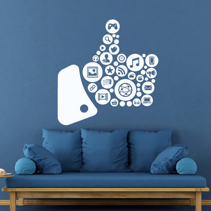 Engraving Stickers Workplace Internet Music Recreation Gaming Multiple Size Options