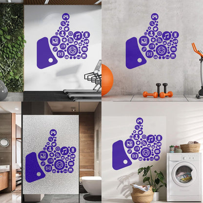 Engraving Stickers Workplace Internet Music Recreation Gaming Multiple Size Options