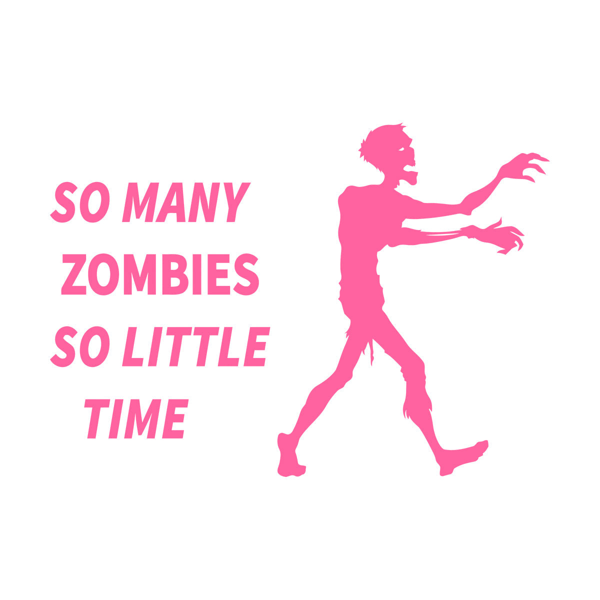 Lettering Stickers Zombie Hunter Funny Quote Game Personalized Customization