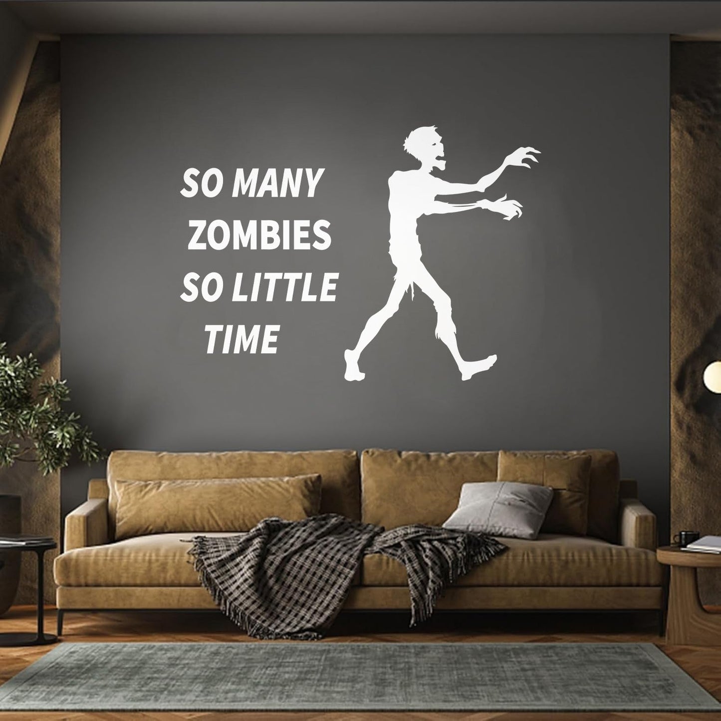 Lettering Stickers Zombie Hunter Funny Quote Game Personalized Customization