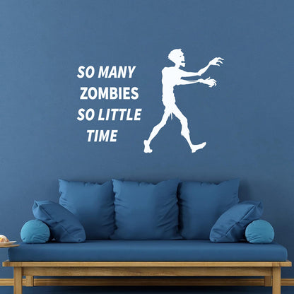 Lettering Stickers Zombie Hunter Funny Quote Game Personalized Customization