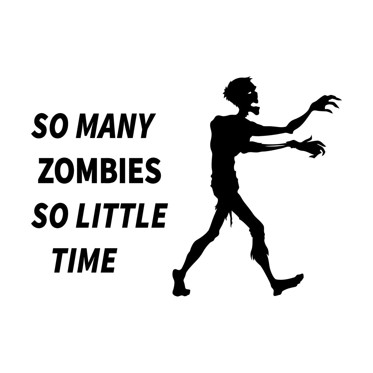 Lettering Stickers Zombie Hunter Funny Quote Game Personalized Customization