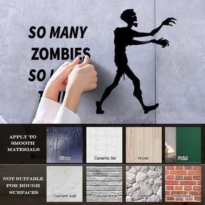 Lettering Stickers Zombie Hunter Funny Quote Game Personalized Customization