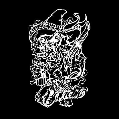 Vinyl Wall Decals Bandit Gangster Weapon Pistol Dynamite Car Body Decoration