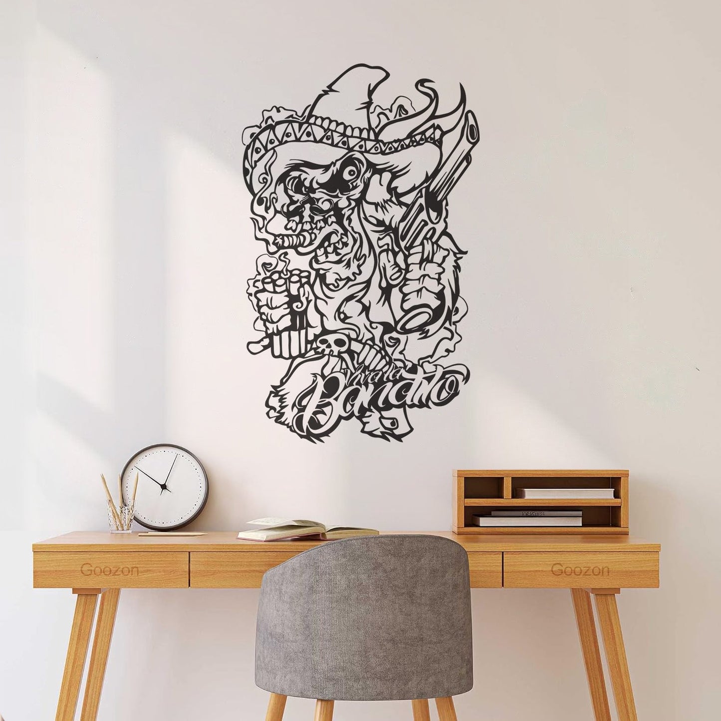 Vinyl Wall Decals Bandit Gangster Weapon Pistol Dynamite Car Body Decoration