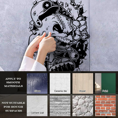 Engraving Decals Baseball Sport Game Ball Beat Animation Extreme Window Decals