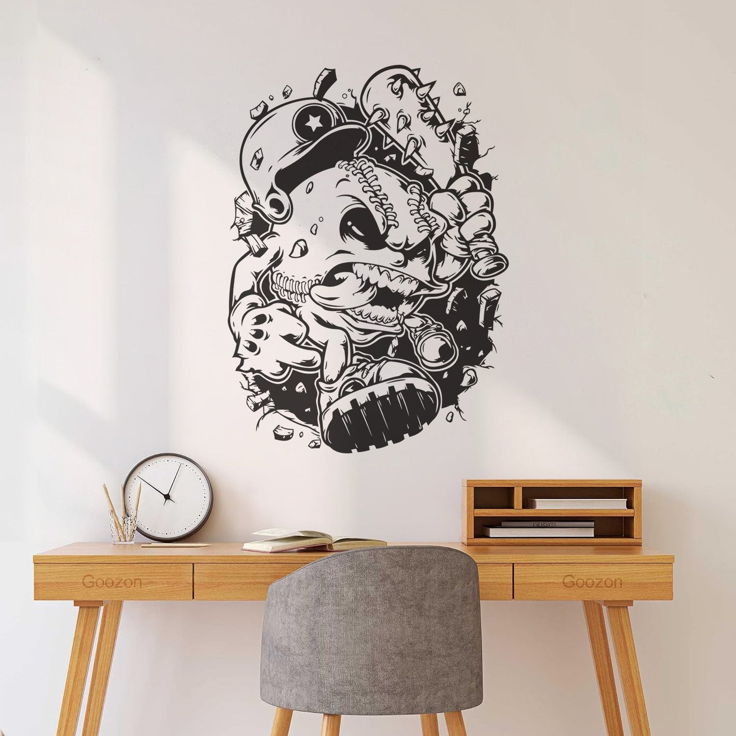 Engraving Decals Baseball Sport Game Ball Beat Animation Extreme Window Decals