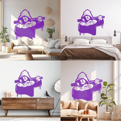 Wall Vinyl Sticker Decor Bully Bandit Fanat Bit Mafia Gangster Hooligan Tattoo Culture