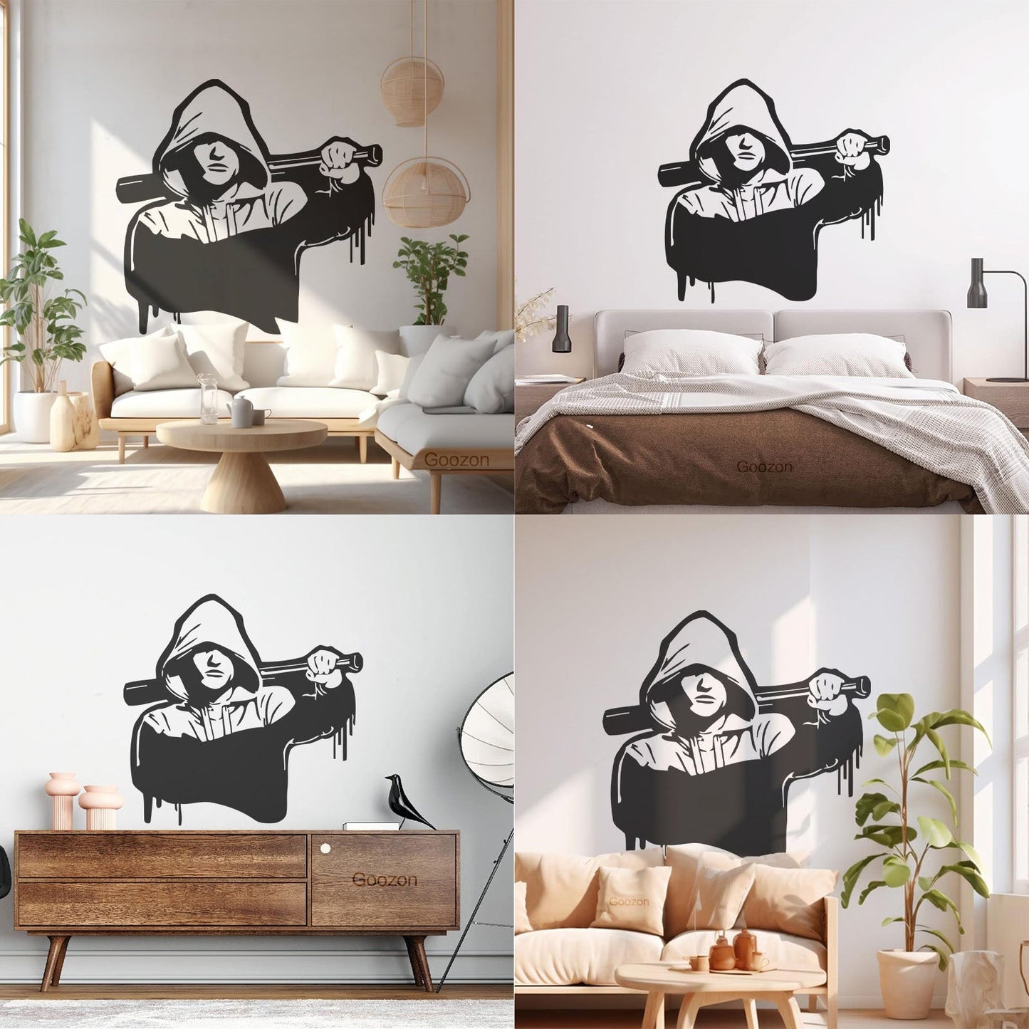 Wall Vinyl Sticker Decor Bully Bandit Fanat Bit Mafia Gangster Hooligan Tattoo Culture