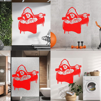 Wall Vinyl Sticker Decor Bully Bandit Fanat Bit Mafia Gangster Hooligan Tattoo Culture