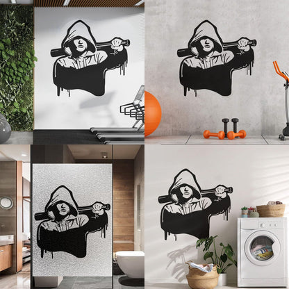 Wall Vinyl Sticker Decor Bully Bandit Fanat Bit Mafia Gangster Hooligan Tattoo Culture