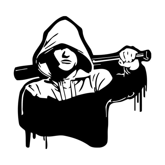 Wall Vinyl Sticker Decor Bully Bandit Fanat Bit Mafia Gangster Hooligan Tattoo Culture