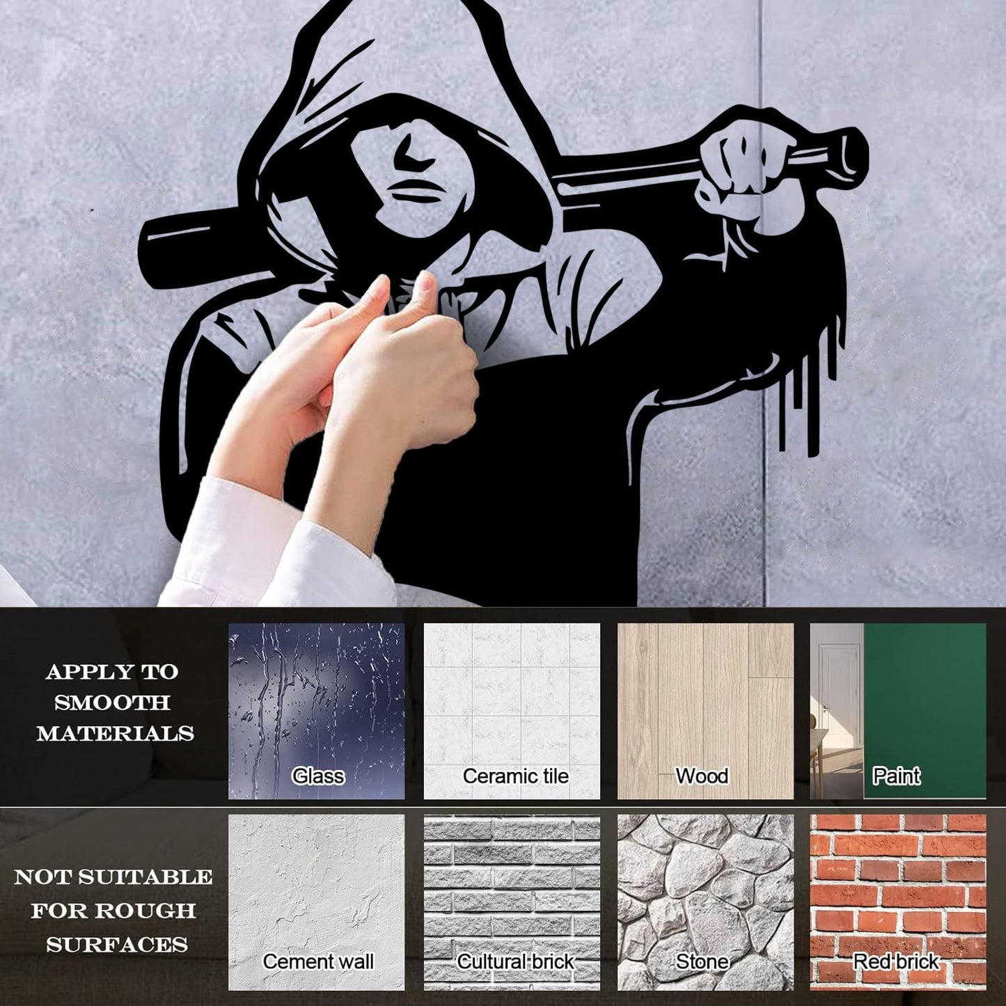 Wall Vinyl Sticker Decor Bully Bandit Fanat Bit Mafia Gangster Hooligan Tattoo Culture