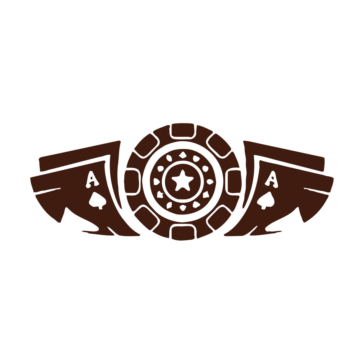 Fine Carving Stickers Card Game Poker Casino Chips Removable Without Leaving Glue