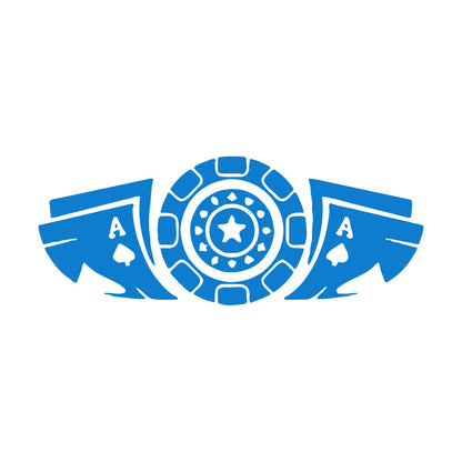 Fine Carving Stickers Card Game Poker Casino Chips Removable Without Leaving Glue